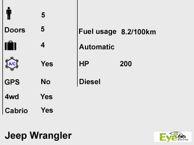 jeep wrangler 5p en